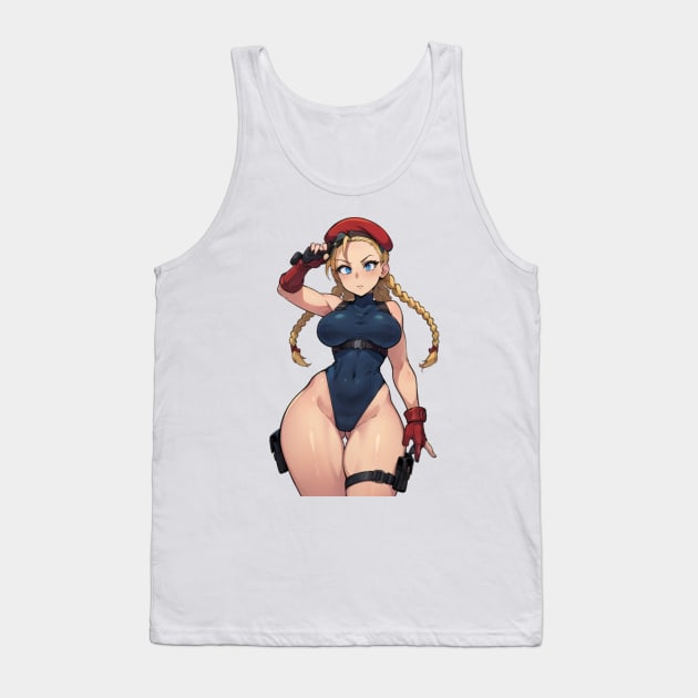 Cammy White Tank Top by mindworldz